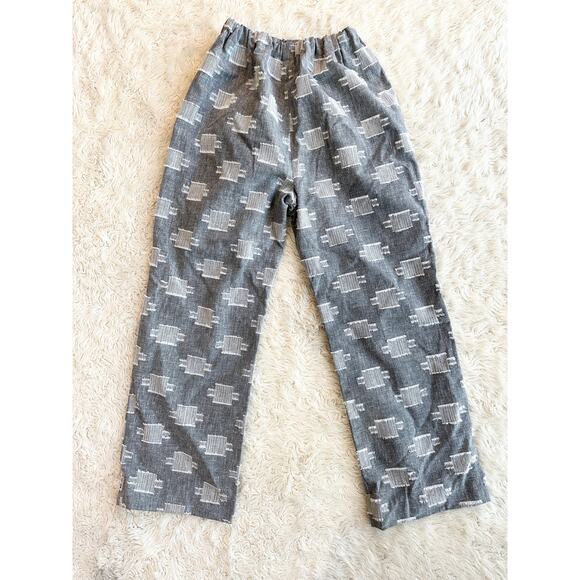 70s Grey & White Slub Knit Fringe Set - Picture 11 of 16